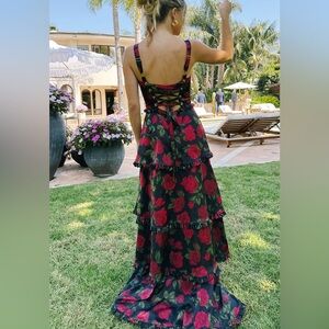 Show Me Your MuMu Lady Corset Maxi Dress Size XS